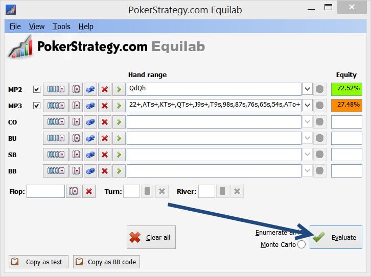 poker equity software